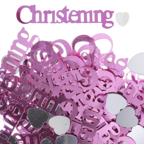 4 Pieces 3 Bags Glitter Confetti for Christening